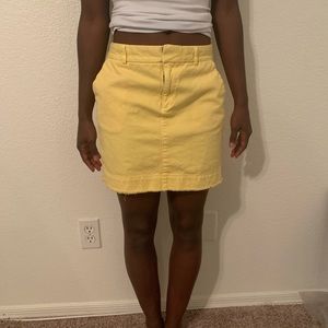 Twill Mini GAP Skirt yellow